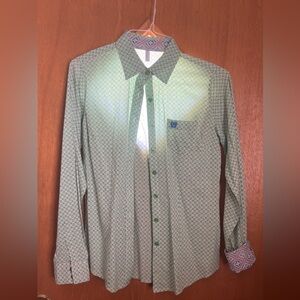Cinch women’s button down rodeo shirt.